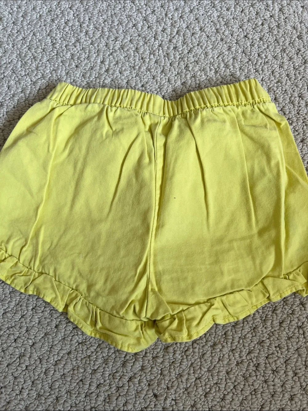 BabyGAP Bright Yellow Ruffle-Trim Lounge Shorts